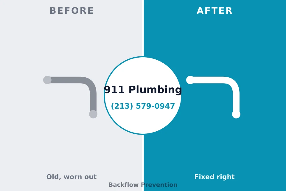 Before and after: plumbing company Raymondville, TX